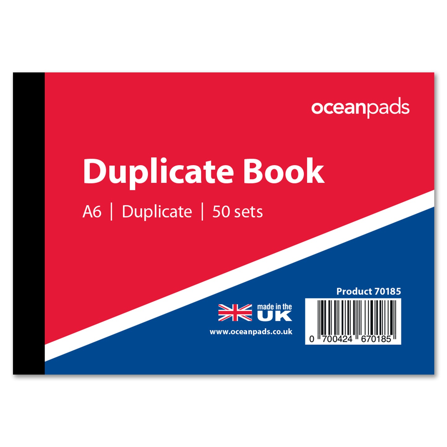 Ocean Pads A6 Duplicate Memo Book – Convenient for Quotes, Reminders, Sizing, Sketches, Taking Notes On-The-Go. 148mm x 105mm, 50 Duplicate NCR Sets, Small, Compact, Portable. (Ref. 70185)