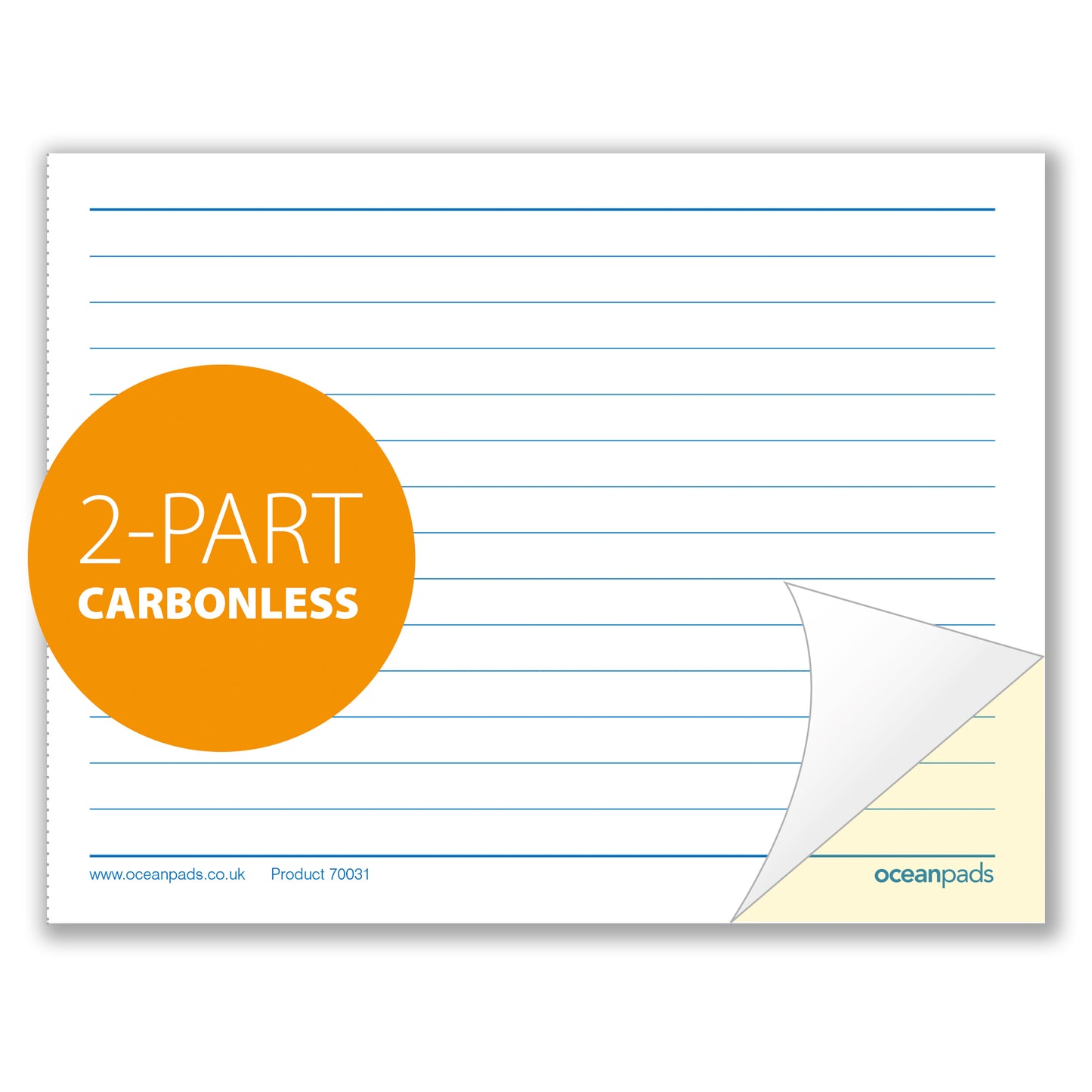 Ocean Pads A6 Duplicate Memo Book – Convenient for Quotes, Reminders, Sizing, Sketches, Taking Notes On-The-Go. 148mm x 105mm, 50 Duplicate NCR Sets, Small, Compact, Portable. (Ref. 70185)