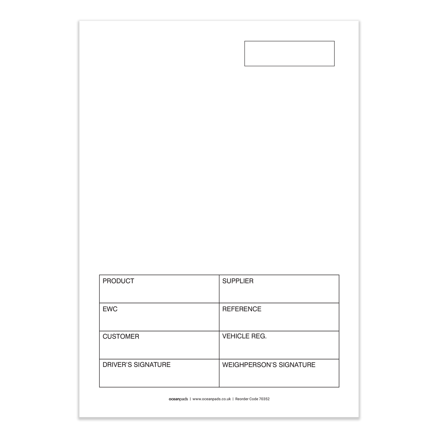 A5 Weighbridge Tickets – 3-Part NCR Carbonless Sets (Box of 1,000 Tickets)
