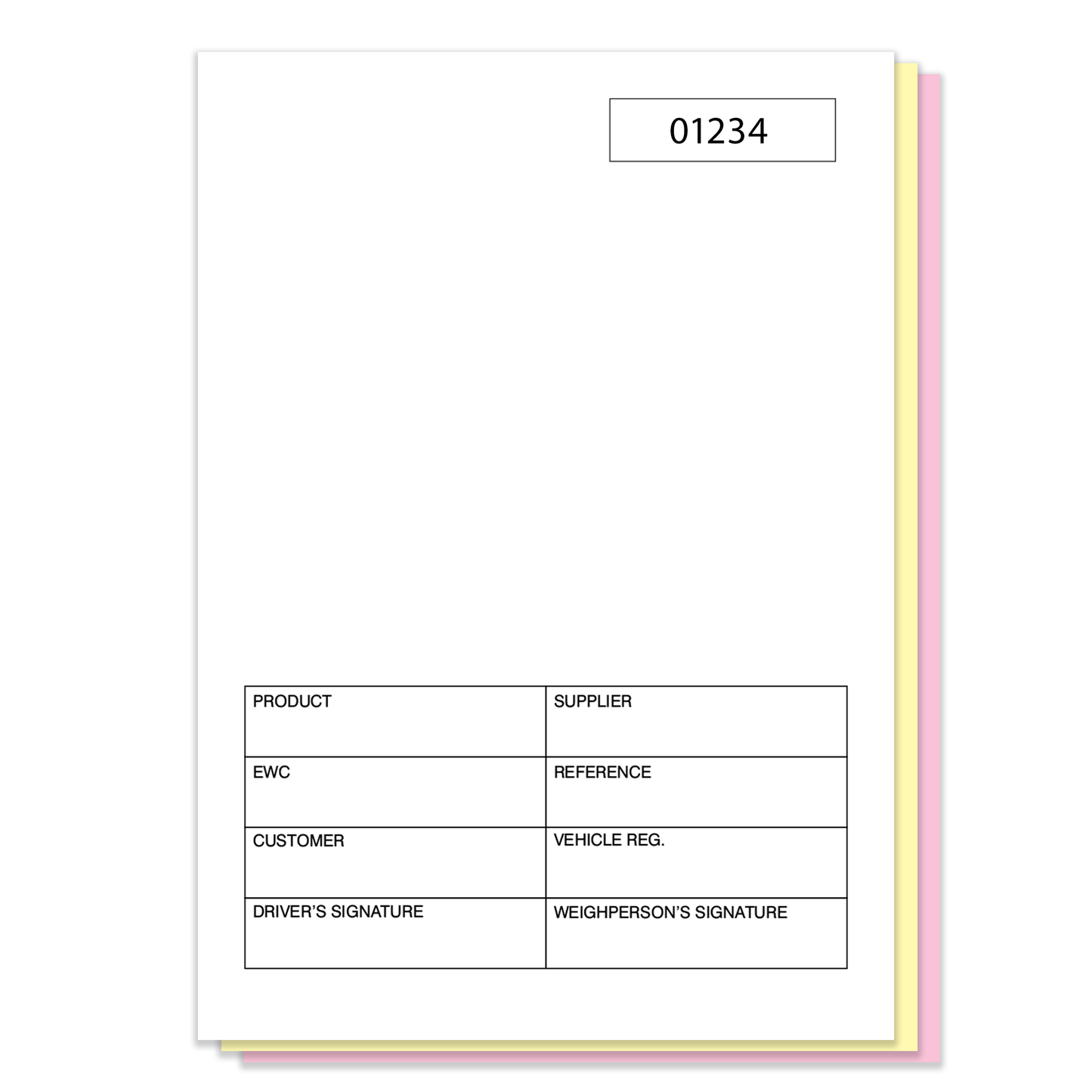Weighbridge Tickets TRIPLICATE