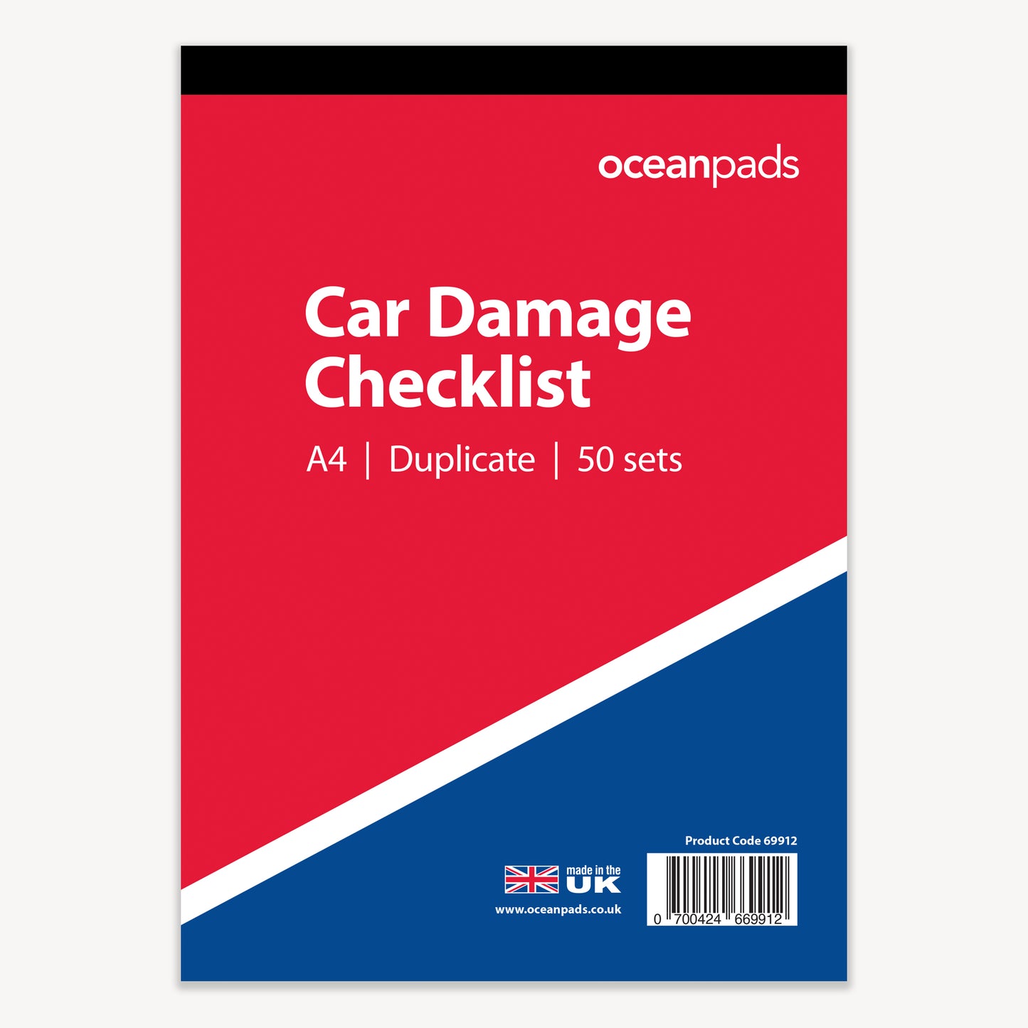 Car Damage Inspection Checklist Book A4 Duplicate (69912)