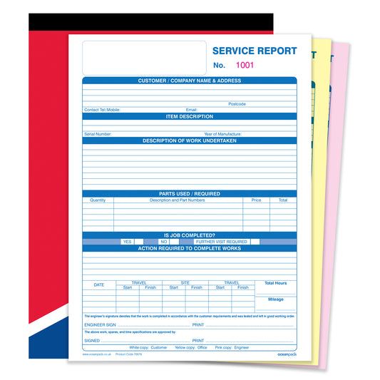 Engineer's Checklist Service Report Book (70079)