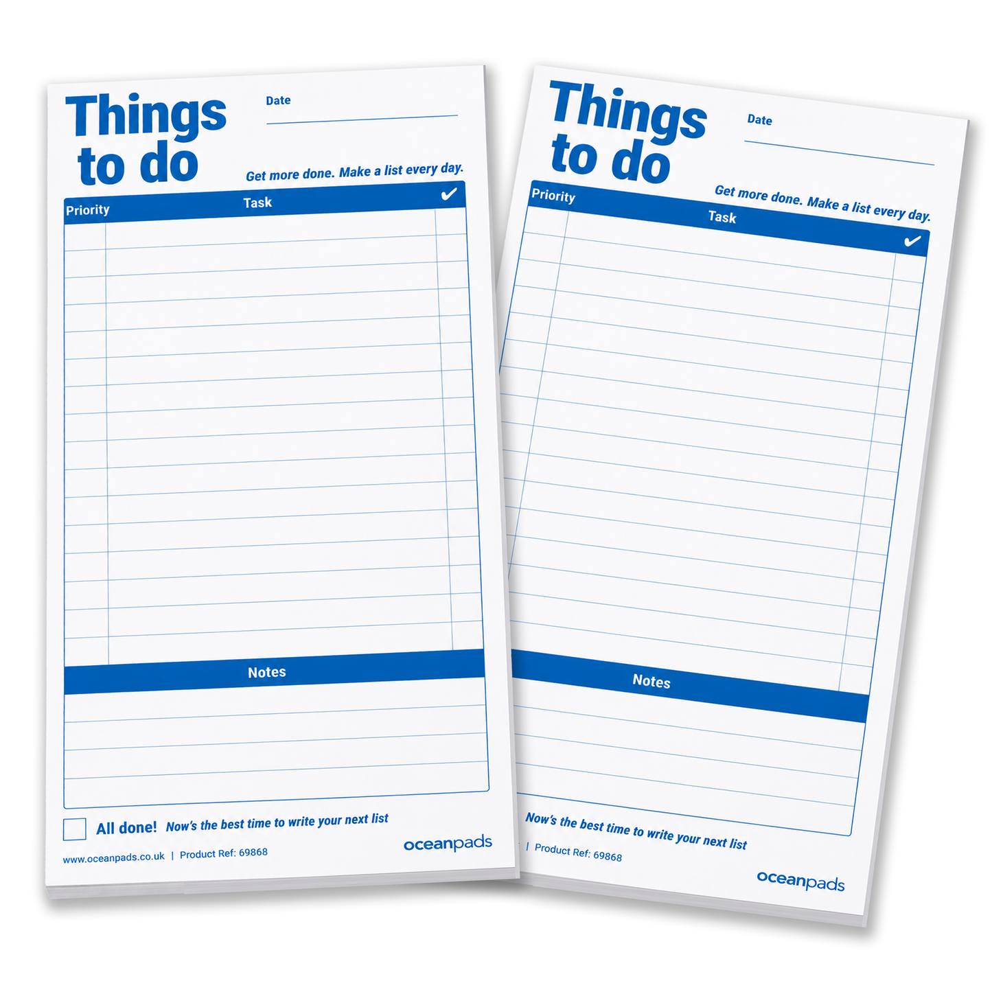 Things To Do Today Pad (Pack of 2), Portrait DL 99 x 210mm, (Ref. 69868)
