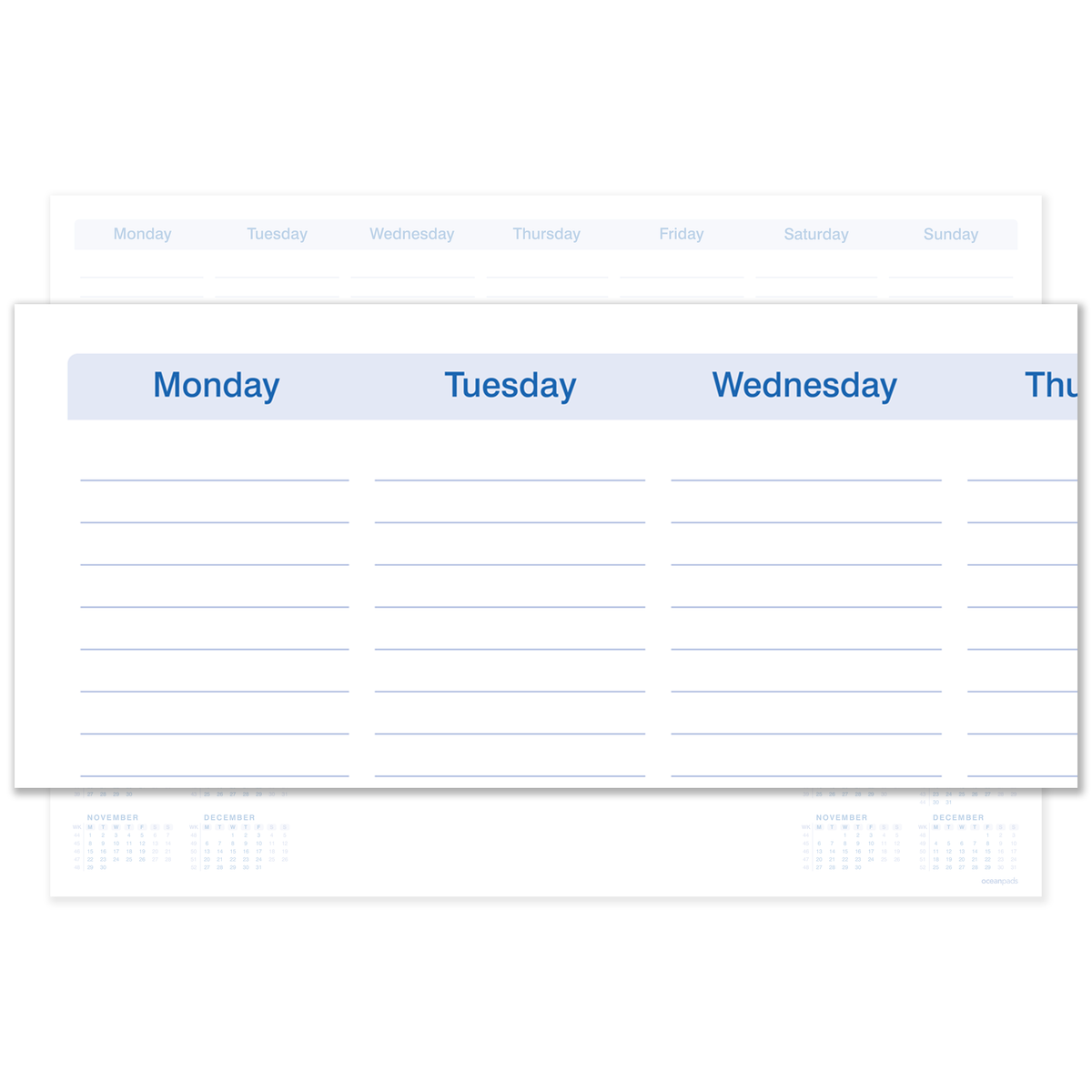 2 Year Calendar Desk Pad A3 – 2027–2028 Weekly Planner with To Do List & Notes – 50 Sheets – 90gsm Premium Paper