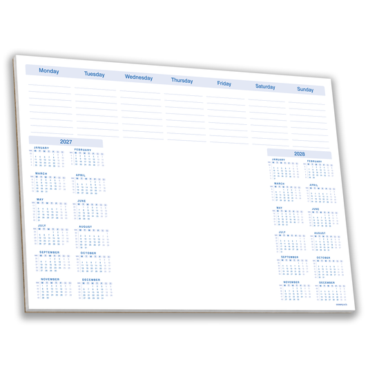 2 Year Calendar Desk Pad A3 – 2027–2028 Weekly Planner with To Do List & Notes – 50 Sheets – 90gsm Premium Paper