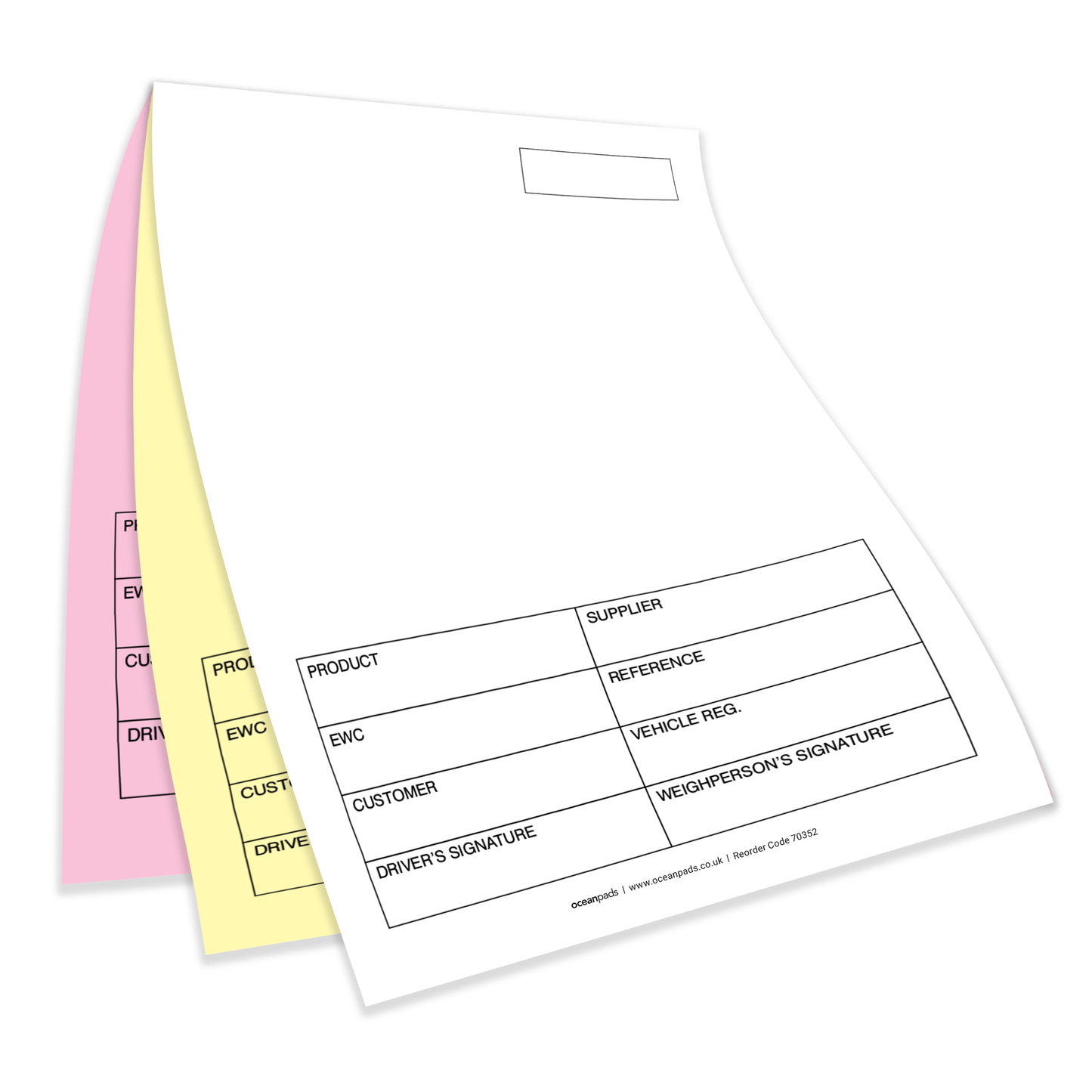 A5 Weighbridge Tickets – 3-Part NCR Carbonless Sets (Box of 1,000 Tickets)