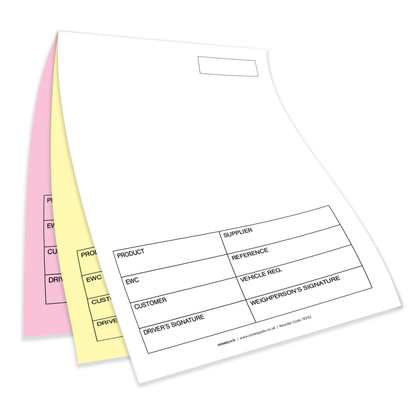 A5 Weighbridge Tickets – 3-Part NCR Carbonless Sets (Box of 1,000 Tickets)