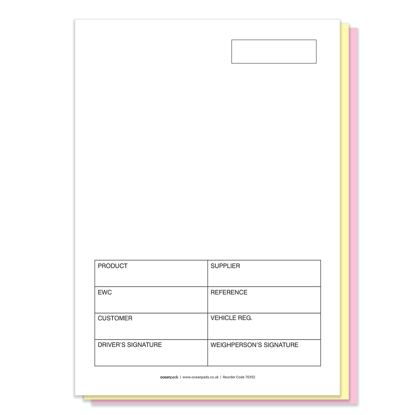 A5 Weighbridge Tickets – 3-Part NCR Carbonless Sets (Box of 1,000 Tickets)