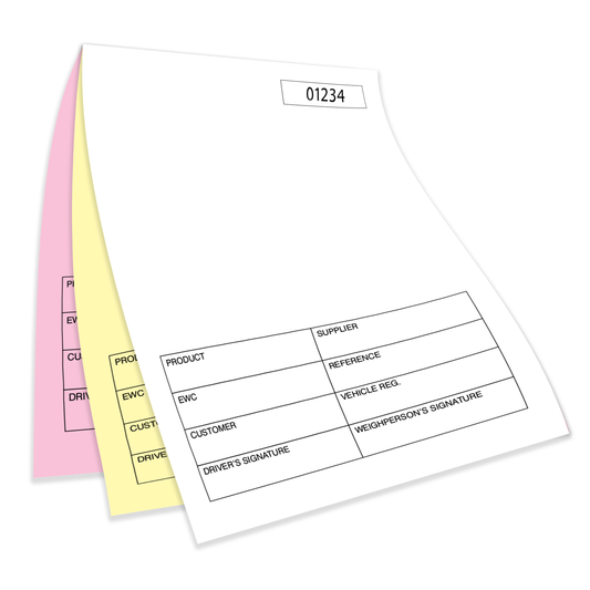 Weighbridge Tickets | A5 | Triplicate Sets | Box of 1000 Tickets