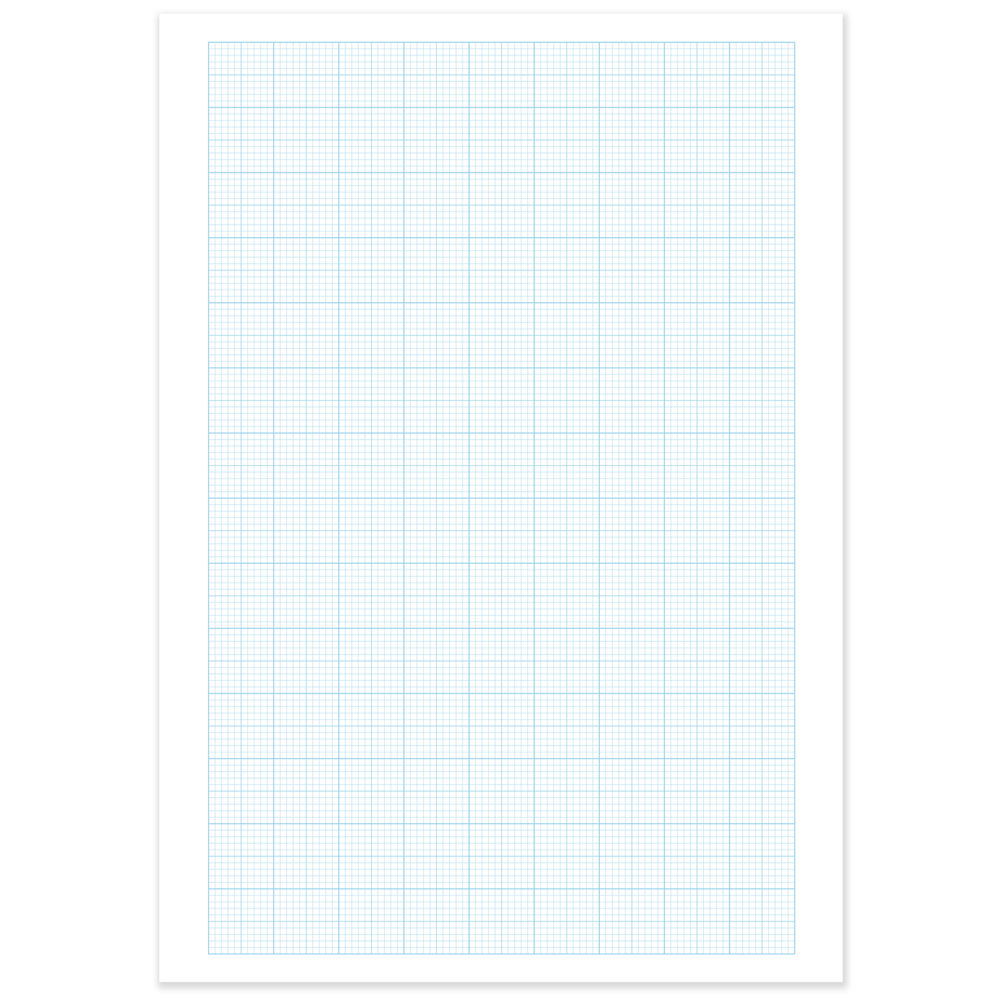 A4 Graph Pad 2-10-20mm Grid – 50 Sheets 90gsm Graph Paper – Technical Drawing, Plotting Graphs, Engineering & Drafting – Ocean Pads (70369)