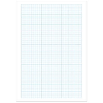 A4 Graph Pad 2-10-20mm Grid – 50 Sheets 90gsm Graph Paper – Technical Drawing, Plotting Graphs, Engineering & Drafting – Ocean Pads (70369)
