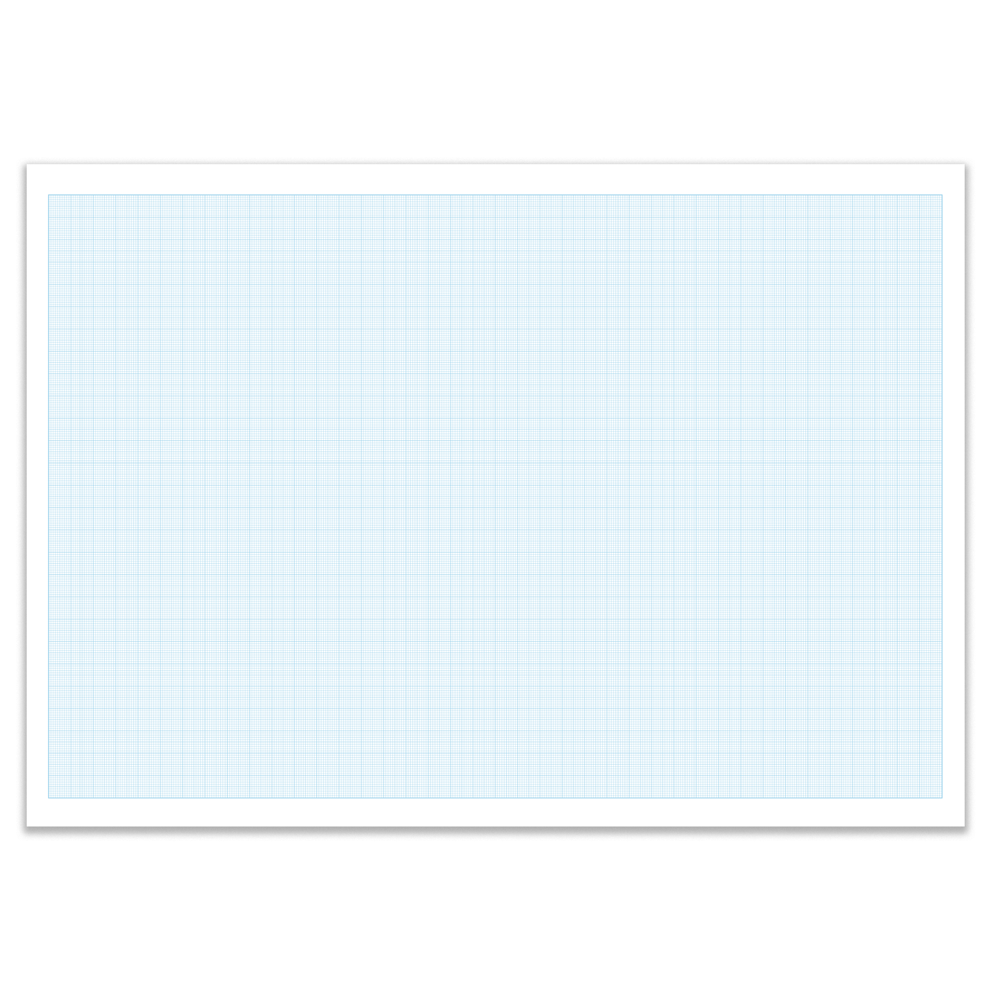 A3 Graph Pad x 50 Sheets of Smooth White 90gsm Paper with 1-5-10mm Graph. Ideal for Technical Drawing, Plotting graphs, Drafting Designs (Ref. 70390)