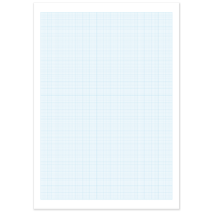 A4 Graph Pad 1-5-10mm Grid – 50 Sheets 90gsm Graph Paper for Technical Drawing, Plotting Graphs, Engineering & Drafting – Ocean Pads (70406)