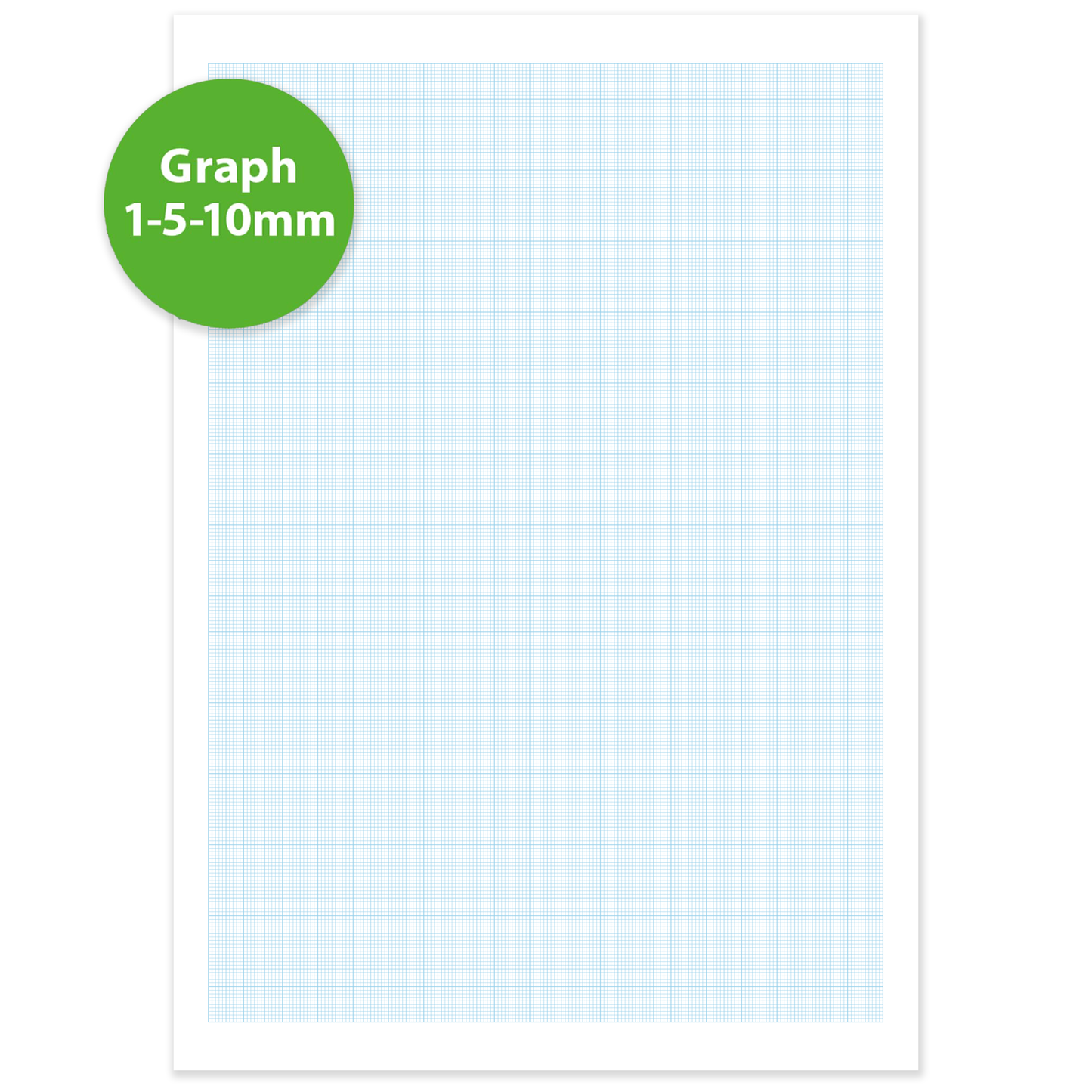 A4 Graph Pad 1-5-10mm Grid – 50 Sheets 90gsm Graph Paper for Technical Drawing, Plotting Graphs, Engineering & Drafting – Ocean Pads (70406)