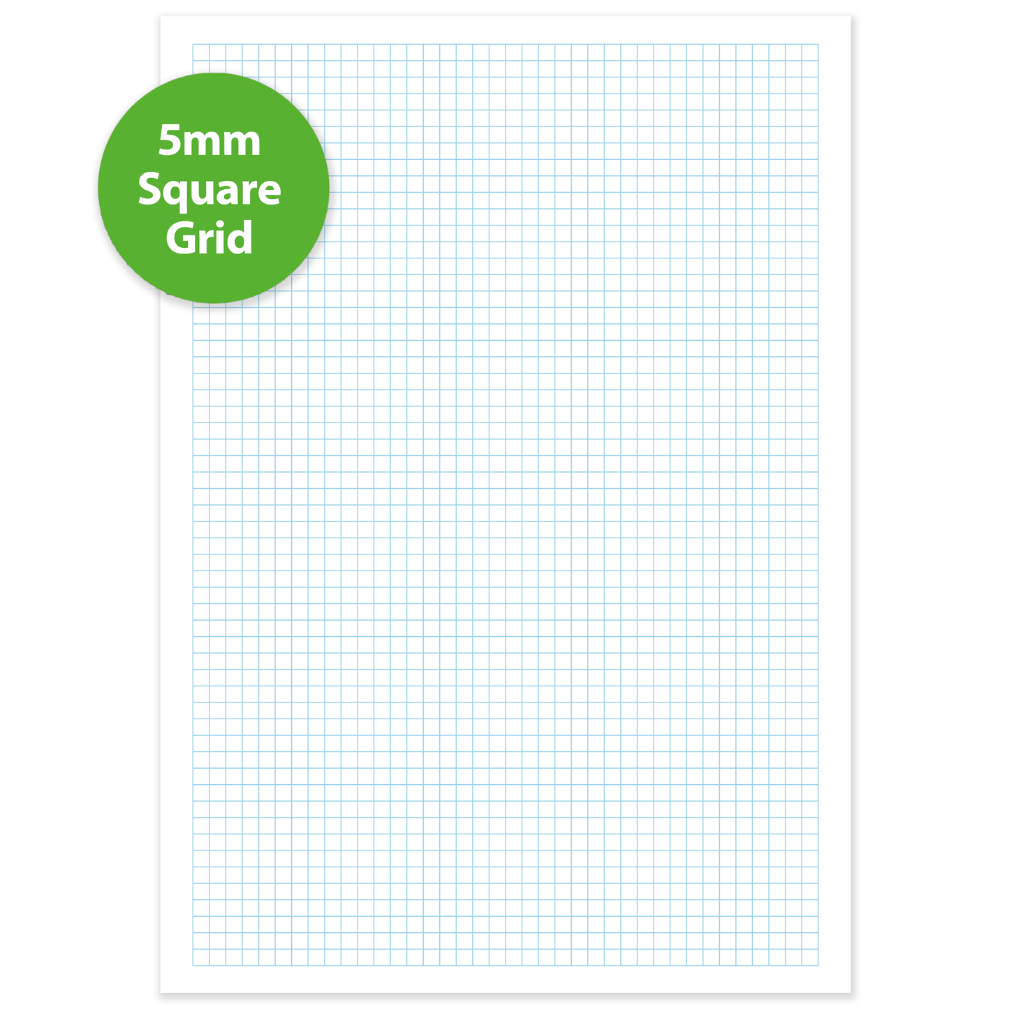 A4 Graph Pad 5mm Square Grid – 50 Sheets 90gsm Graph Paper for Technical Drawing, Plotting Graphs, Engineering & Drafting – Ocean Pads (70505)