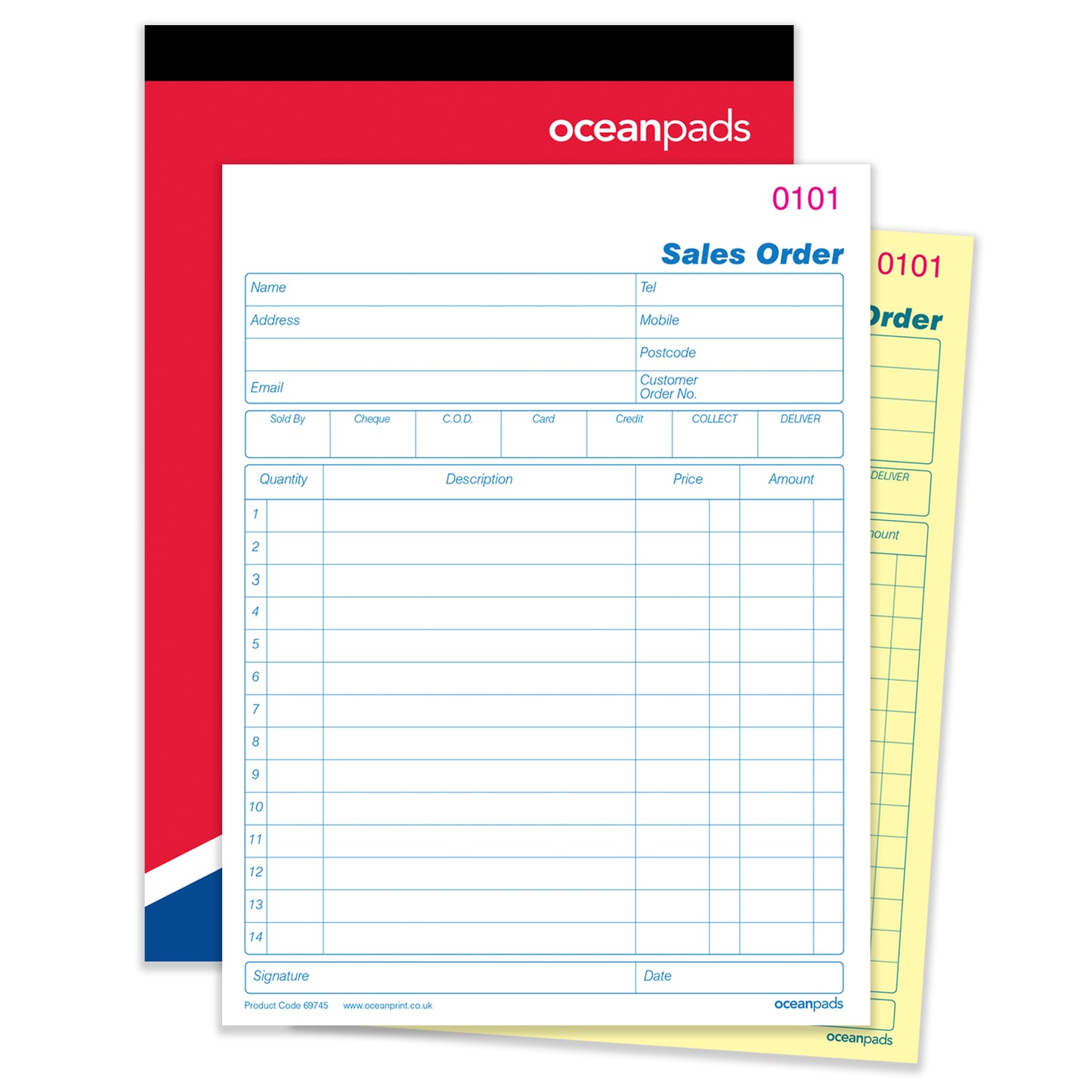 Sales Order Book, A5, 2-Part Duplicate, 50 Sets (69745)