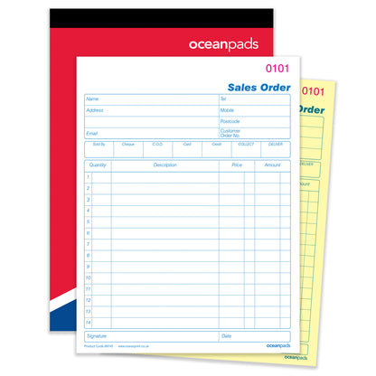 Sales Order Book, A5, 2-Part Duplicate, 50 Sets (69745)