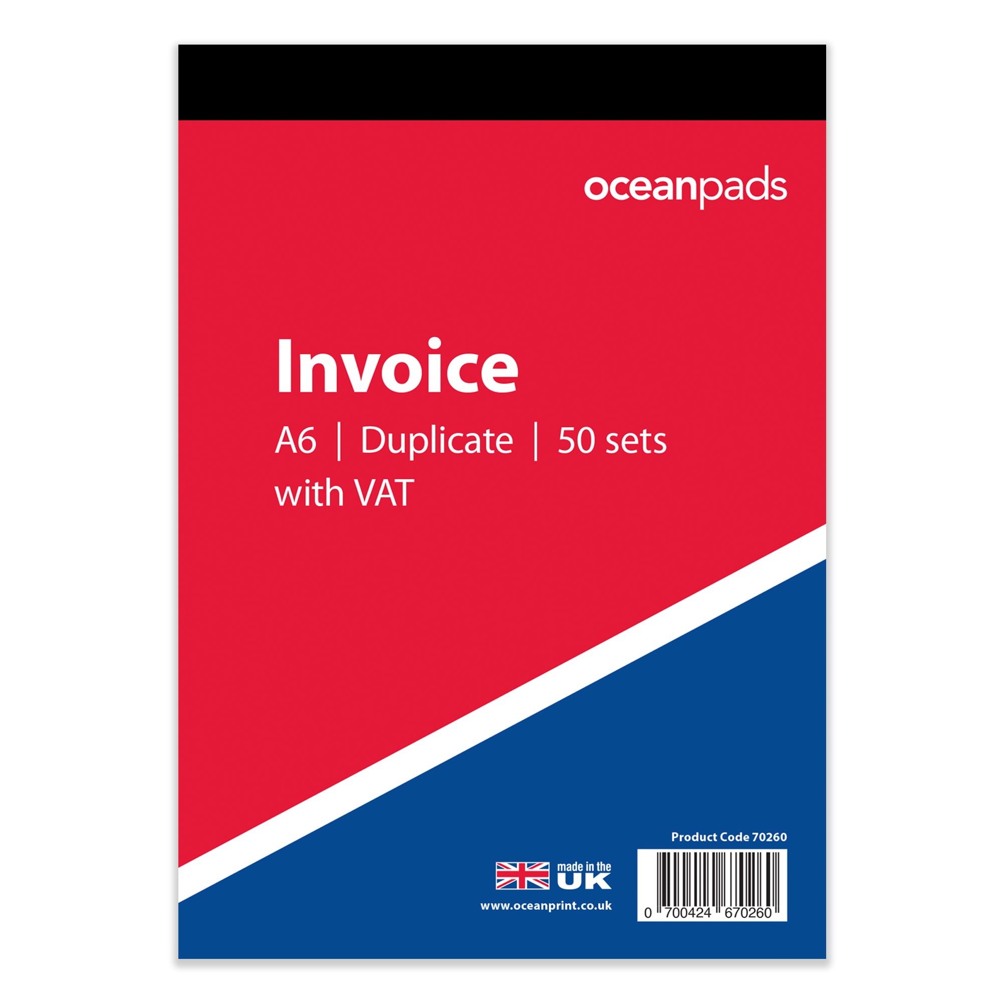 Lincia 2-Pad Carbonless Invoice Book – 5.5 X 8.4 Inch, 2-Part Duplicate Receipt Book, 50 Sets Per Book (100 Sheets Total)