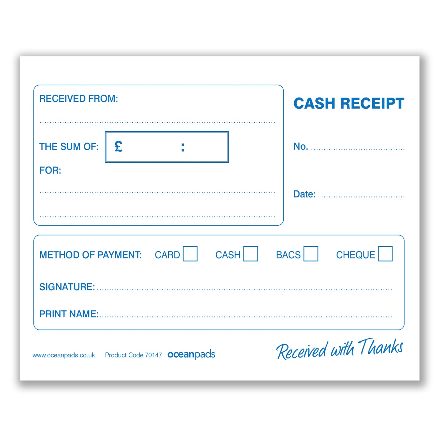 Cash Receipt Book for Small Businesses, Self Employed, Taxis, Schools, – Ocean Pads cash-receipt-book-for-small-businesses-self-employed-taxis-schools-ocean-pads